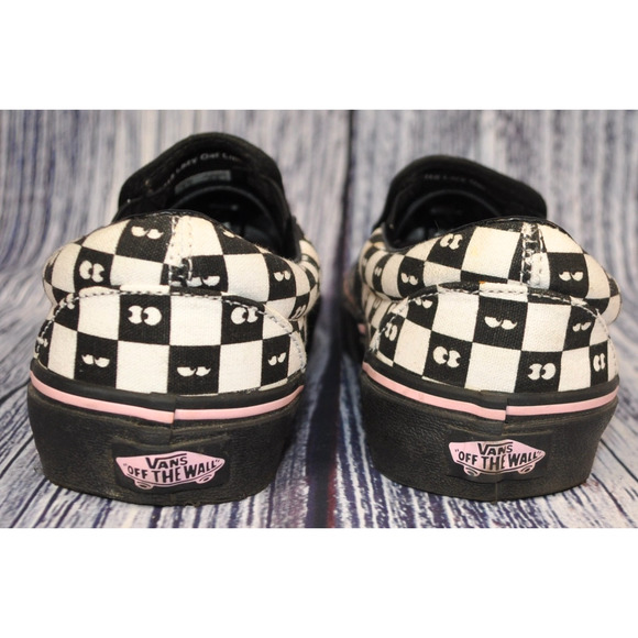 Vans X Lazy Oaf Limited Classic Slip On Checkerboard Women's Size 6.5 Men's 5 - Picture 8 of 9
